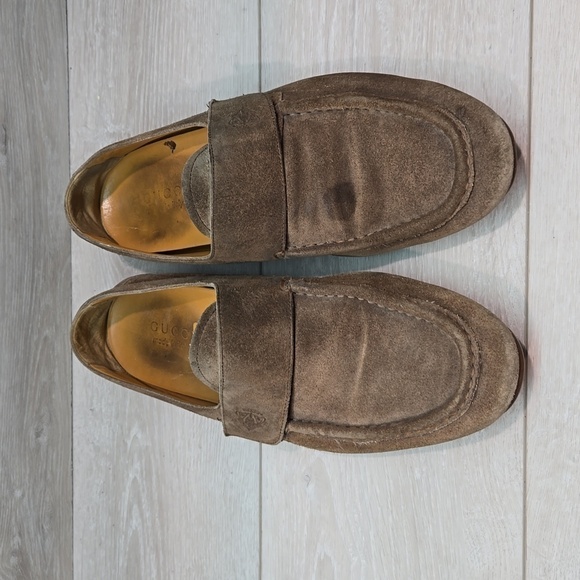 Gucci Mens 212421 Loafer Suede Flats oxford shoes sz 10D main image 7